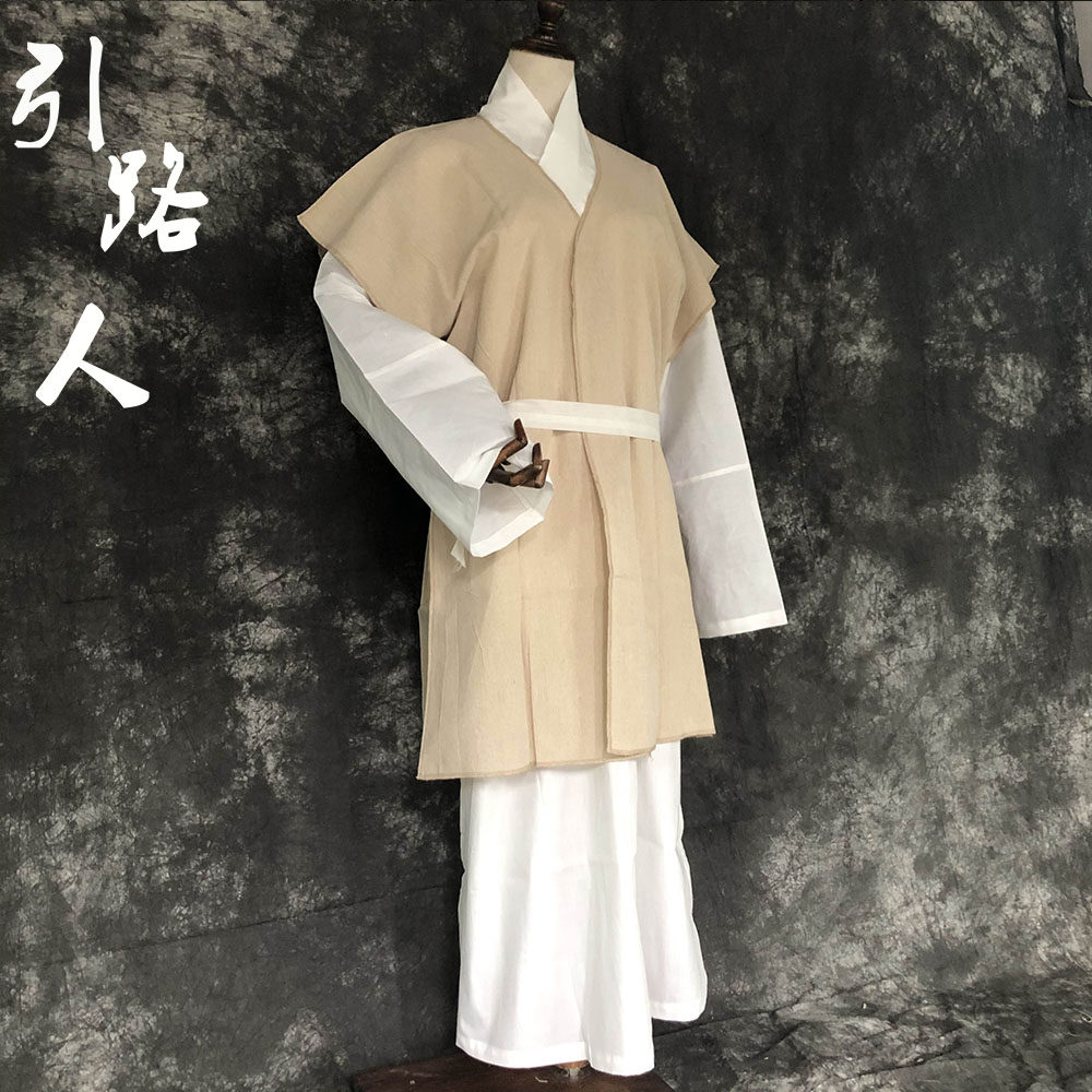 披麻戴孝麻衣大褂男女孝服出殯孝衣白事守孝衣服喪服可水洗孝衣