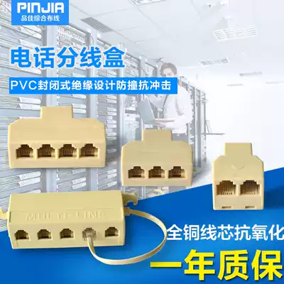 Telephone branch box junction box one point two three four links one minute five telephone extension line telephone line branch