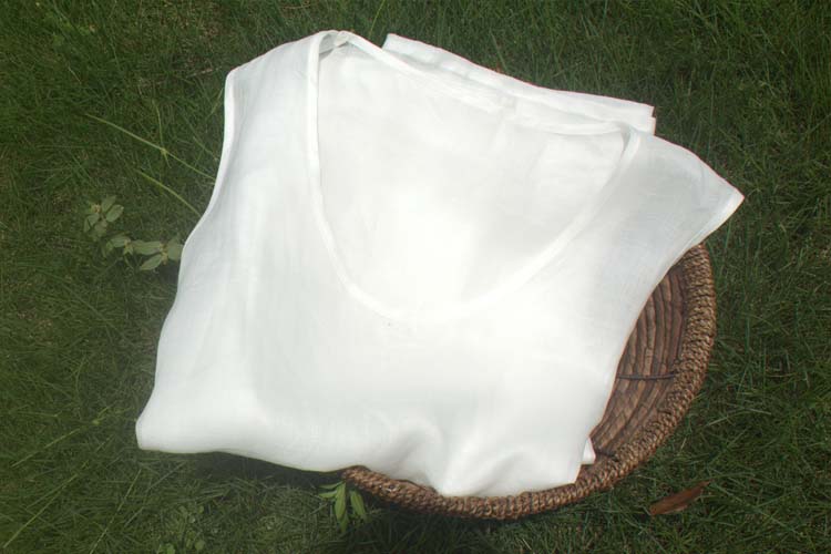 [麻 葛 单衣] mỏng ramie vest vest váy mùa hè phong cách dây đeo đầm bông và vải lanh áo phao nữ