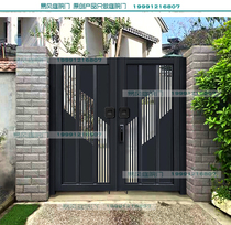 Eurostyle Iron Art Gate Villa Portal External Rustproof Iron Gate Courtyard Door Entrance Door door Single Double open door set to do
