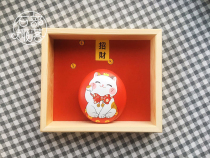 Ten-year-old store lucky cat ornaments open New Year auspicious moe stone fun tribe hand-painted stone painting