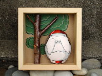 Chihiro Chihiro-ginseng god Japanese style ornaments custom cute things healing stone fun tribe hand-painted stone painting Hayao Miyazaki