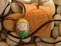 The little prince necklace cute cute birthday stone fun tribe original hand-painted stone painting typing Tanabata Christmas