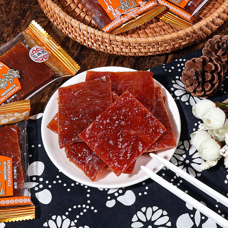 Hongxiangji Original Meat Jerky Small Packets Wedding Souvenirs Special Candy Meat Jerky for Weddings Casual Snacks to Satisfy Cravings