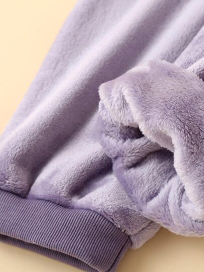 Coral velvet pajamas women's winter trousers flannel pants large size plus velvet thickened warm pants autumn and winter home pants