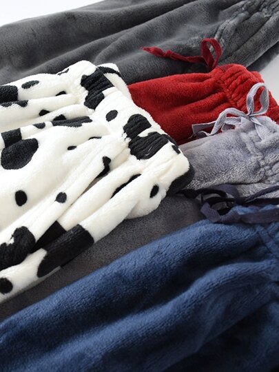 Pajama pants for men in winter thickened coral velvet autumn and winter thickened velvet home men's loose large size flannel home pants