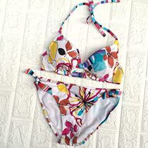 Promotion of single sexy bikini womens swimsuit set small cup chest steel support gather 2994