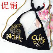 3 Pieces Clearance Sexy Bikini Womens Swimsuit Single Top Black C Cup Small 4600