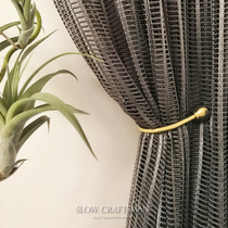 SLOW CRAFTSMAN export brass solid steel simple U-shaped hook hook curtain qiang gou wall adhesive hook