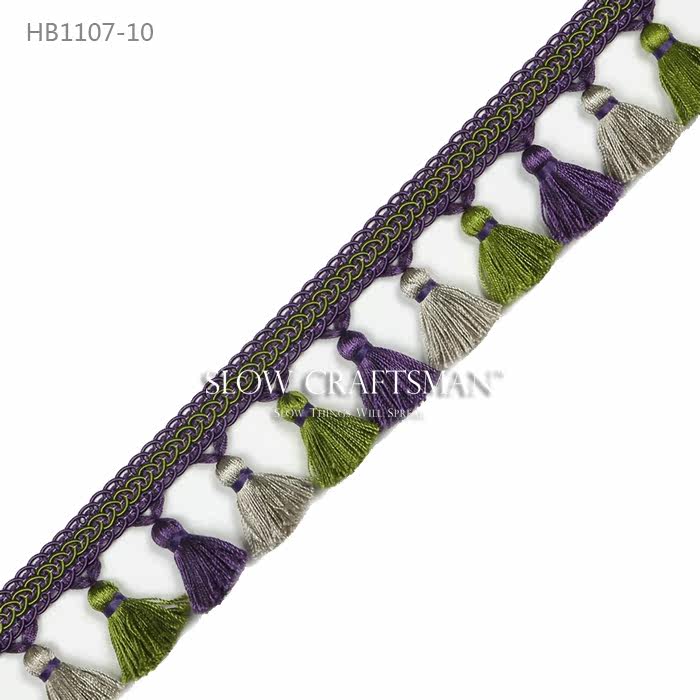 Кружевная кайма slow craftsman出口欧洲高端白山系列 窗帘窗幔抱枕家具流苏花边