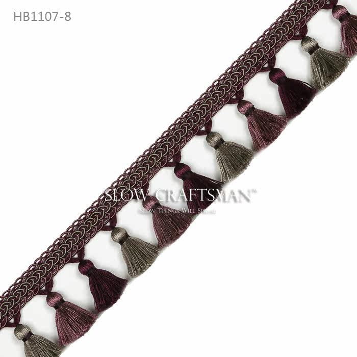 Кружевная кайма slow craftsman出口欧洲高端白山系列 窗帘窗幔抱枕家具流苏花边