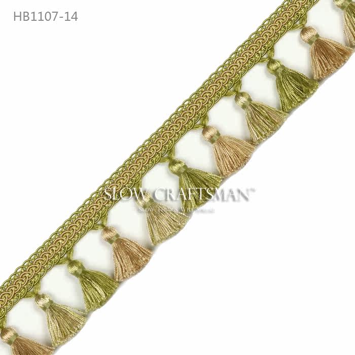 Кружевная кайма slow craftsman出口欧洲高端白山系列 窗帘窗幔抱枕家具流苏花边