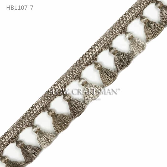 Кружевная кайма slow craftsman出口欧洲高端白山系列 窗帘窗幔抱枕家具流苏花边