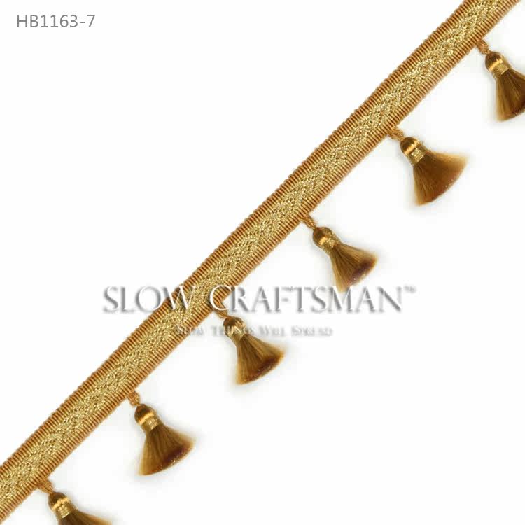 Кружевная кайма slow craftsman出口欧洲高端格伦系列 窗帘窗幔抱枕流苏穗花边