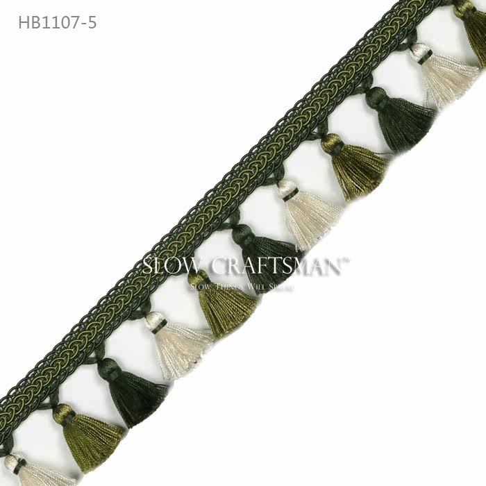 Кружевная кайма slow craftsman出口欧洲高端白山系列 窗帘窗幔抱枕家具流苏花边