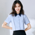 Professional áo sơ mi trắng của phụ nữ ngắn tay Hàn Quốc phiên bản của mùa hè mới mỏng mỏng cơ thể áo thun voan khí ít top tuổi mỏng 