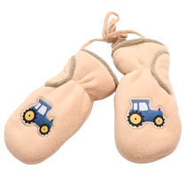 Childrens gloves aged 2-5 years old winter velvet thickened and warm Korean version ins cute cartoon children boys and girls