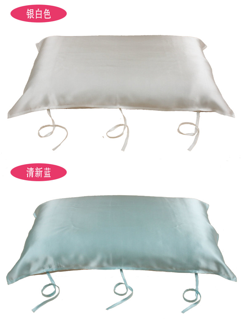 lụa mưa Ousi gối gối 100% lụa dâu gối cưới mùa vận chuyển thở dầy đặc biệt - Khăn gối khăn choàng gối