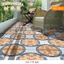 American country courtyard garden outdoor antifreeze balcony wear-resistant floor tiles 400x400 Villa Terrace parquet tile