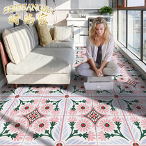 Nordic antique brick Moroccan wire mesh red pink handmade tiles 300 kitchen bathroom balcony restaurant wall tiles