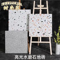 Bright surface terrazzo floor tiles 600x600 Net red shop shopping mall floor tiles all porcelain wear-resistant non-slip living room tiles