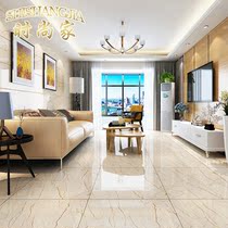 Negative ion through-body marble tile floor tiles 800x800 living room beige wall tiles Sofitel gold