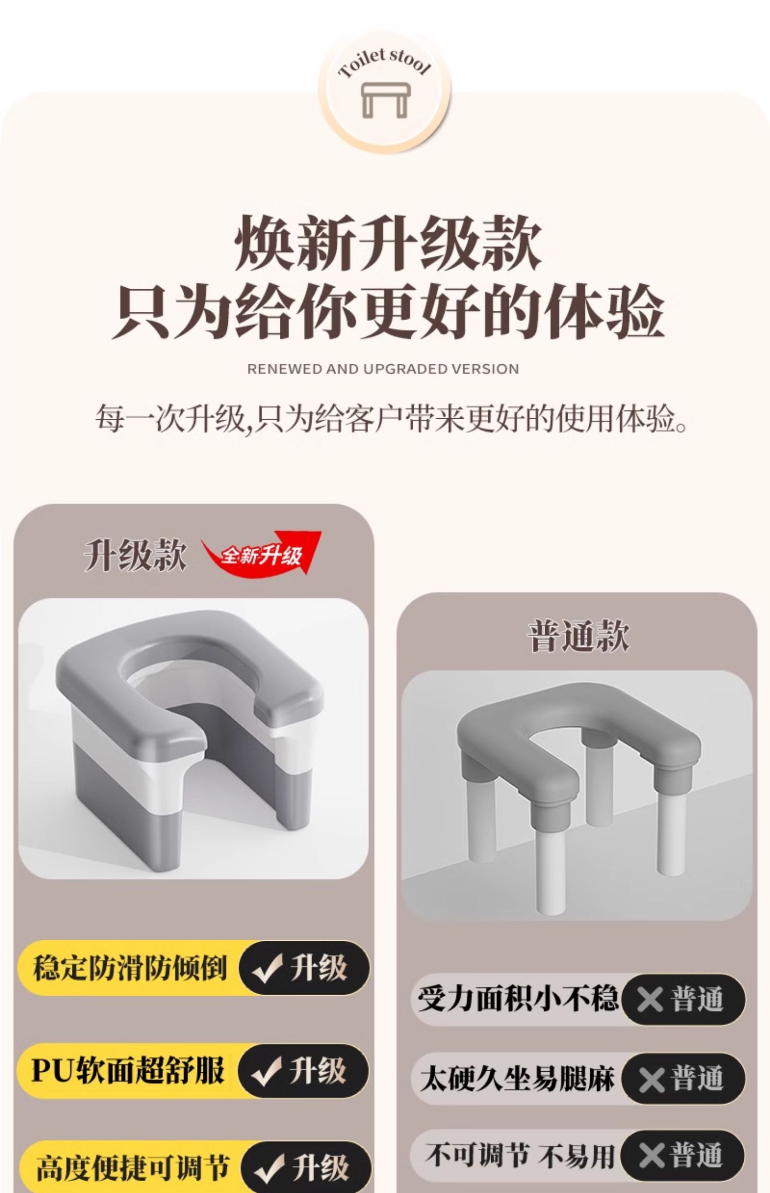 孕妇老人蹲厕坐便凳可移动马桶椅子上厕所神器架蹲便坑改座便携式 — 3