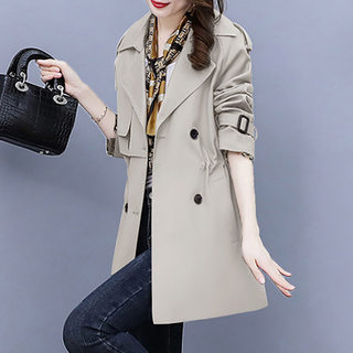 Trench Coat for Women, Spring and Autumn 2025 New Style, This Year's Popular Hot Item, Stylish Mid-Length Coat for Petite Women