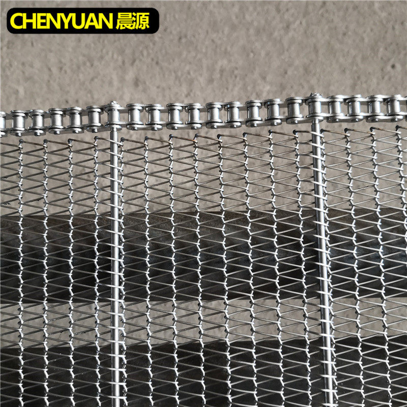 304 stainless steel mesh belt conveyor belt sweet potato drying transmission belt high temperature food transmission spiral mesh belt mesh chain