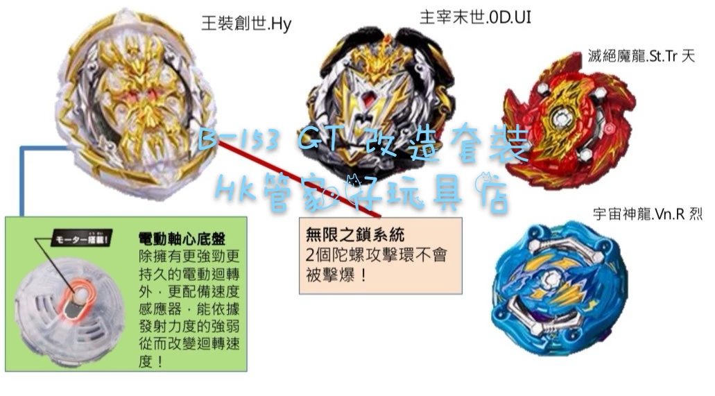 TAKARA TOMY Beyblade 4-го поколения GT B-153 набор гироскопов 4-в-1