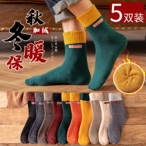 Socks Mens middle cylinder Sox fall winter warm mens stockings Pure cotton Sport suction sweating deodorant breathable long cylinder thickened winter