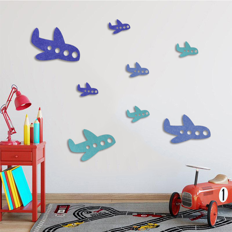 1 4 Inches Sleeve Wrench Machine Felt Wall Stickler Nursery Children Room Bedside Solid Wall Deco adorable cartoon desk adorn