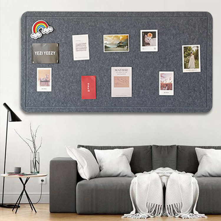 Felt Cork Photo Wall Trim TV Sofa Wall Stickup Nursery Office Culture Self-Adhesive Wall Sticker