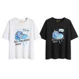 馒头社 Двухмерное аниме -окружение, начиная с скребки, хлопок, некачественный белый t -мала, короткие рукава