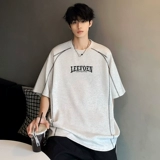 Трендовая футболка с коротким рукавом, в американском стиле, оверсайз