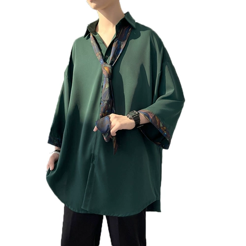 Tide, тонкая шелковая рубашка для отдыха