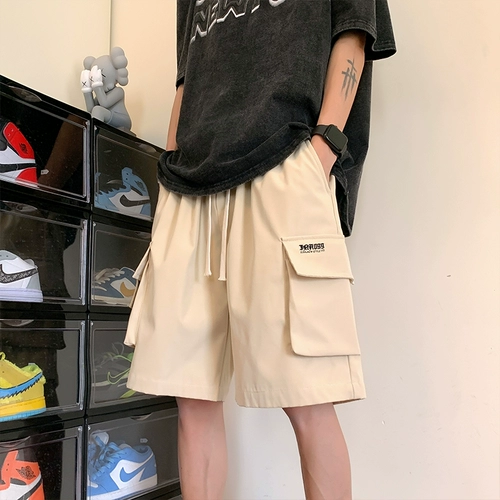 Мужские летние тонкие шорты, шелковые быстросохнущие штаны для отдыха, оверсайз, размер