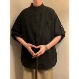 Летняя японская ретро рубашка для отдыха, китайский стиль, из хлопка и льна, большой размер