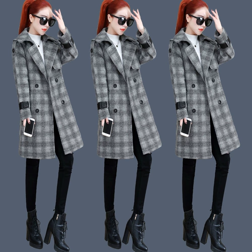 Модный пуховик, длинный плащ, пальто, куртка, 2021 года, средней длины, в корейском стиле