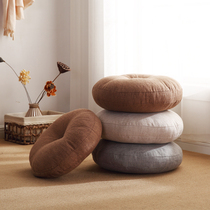 Tatami futon cotton hemp round window sill cushion thick large Japanese fabric home floor balcony cushion floor floor