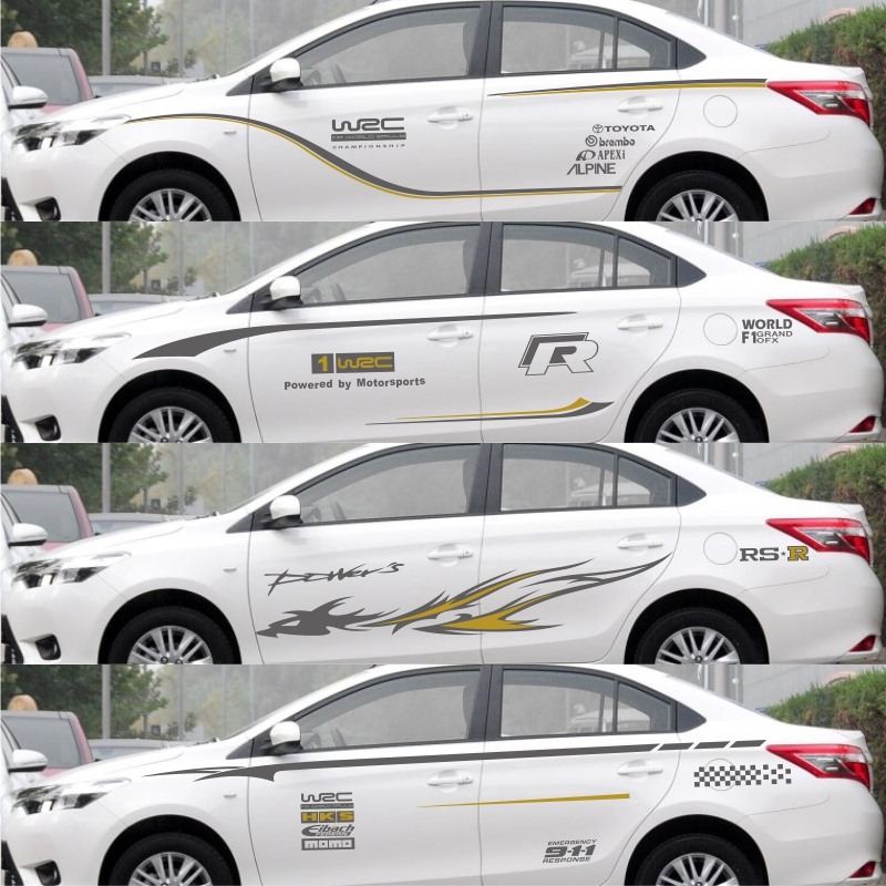 Gucci car stickler Flowers Personality Doors Car Stickers Rayling Body Color Strips with Decorative Carola-Taobao