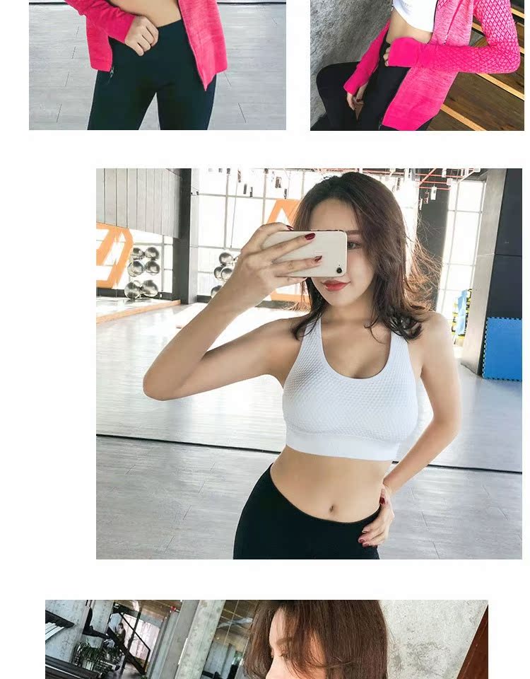 MWCQ hỗ trợ cường độ cao đồ lót thể thao nữ rập khuôn làm đẹp trở lại tập hợp áo ngực yoga tập thể dục - Đồ lót thể thao áo tank top gym