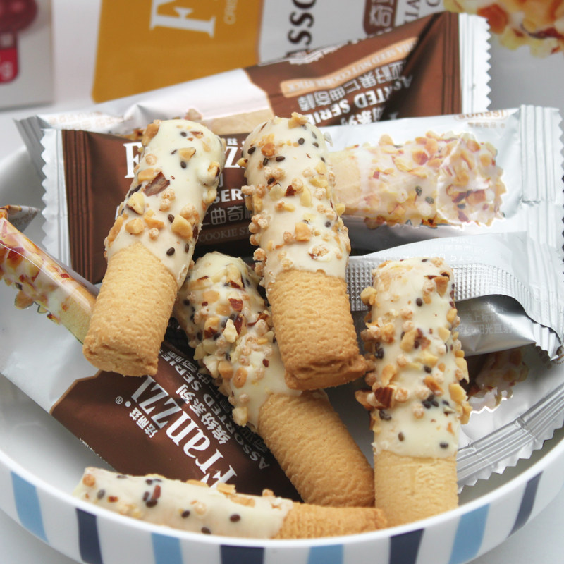 酸奶味果仁曲奇棒93g法丽兹曲奇饼干
