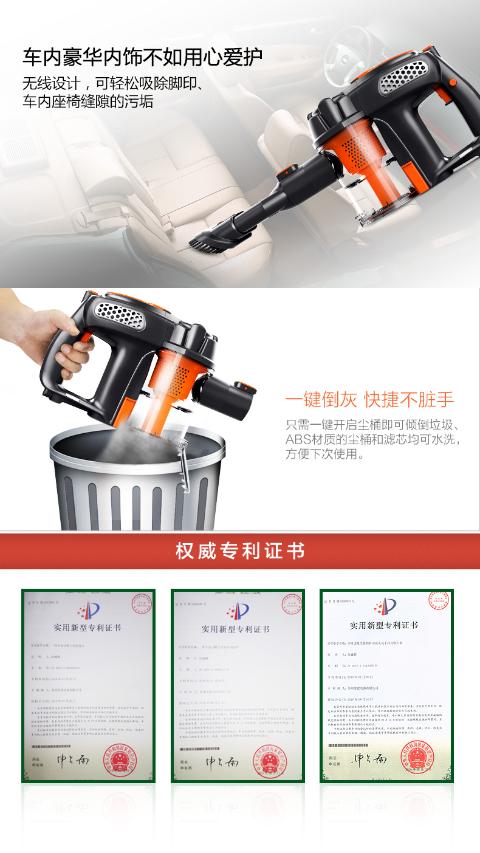 may hut bui oto Yêu thích máy hút bụi cầm tay putter không dây dành cho xe gia đình có bụi không có vật tư tiêu hao mạnh mẽ có thể sạc lại cực êm robot hút bụi lau nhà ecovacs