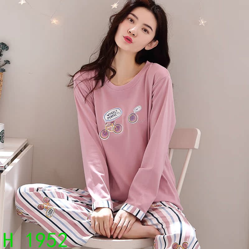 Mùa xuân pajama symn bộ quần áo của phụ nữ mùa thu dài sleevesummer Hàn Quốc phiên bản lỏng lẻo sexy Mickey Mouse nhà quần áo có thể đi ra ngoài để giải trí