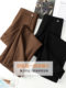 Brown suit straight pants for women 2025 new autumn and winter casual pants high waist loose slim narrow wide leg pants