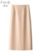Brown Suit Skirt for Women 2026 New Spring High-Waisted A-Line Pencil Skirt Mid-Length Straight Skirt Half Skirt