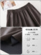 Leather skirt skirt for women autumn 2025 new autumn high-waisted a-line skirt mid-length pleated skirt wide hem skirt