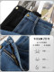 Blue retro velvet thickened wide-leg jeans for women 2025 new autumn and winter high-waist slim narrow straight pants