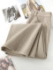 Khaki Fleece-Lined Thickened Curved Hem Jeans for Women, 2025 New Winter Casual Harem Pants, Slimming Banana Pants